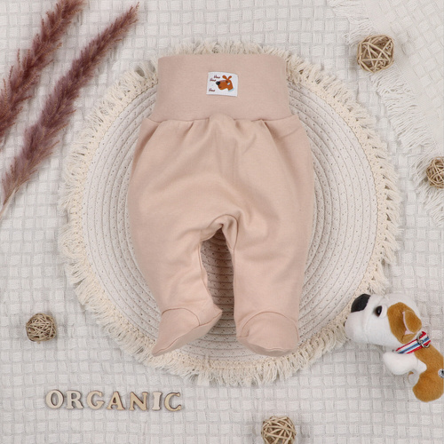 ABK-0028/PIE Psiaki – Set pentru bebeluși din bumbac organic Nini, bej