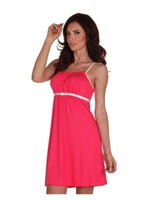 918 Dots Forex cămașă de noapte fără bretele - zmeură