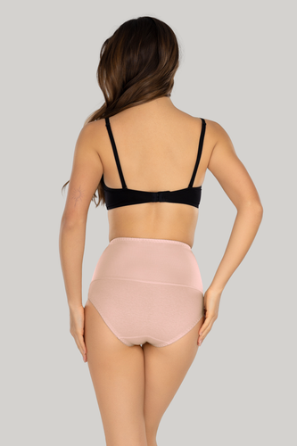 Iga Mitex Chiloți roz modelatori cu talie înaltă, efect de subțiere și modelare a abdomenului