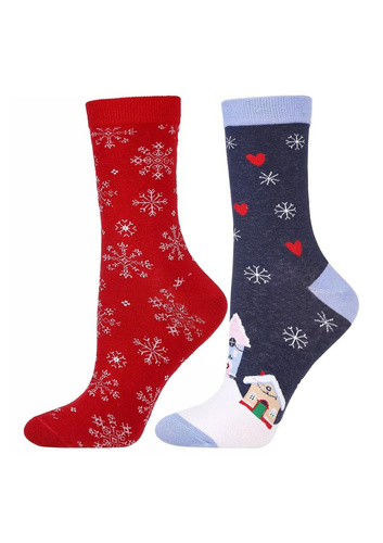 Șosete de damă Moraj CSL450-045 - festive, călduroase, cu interior din material terry
