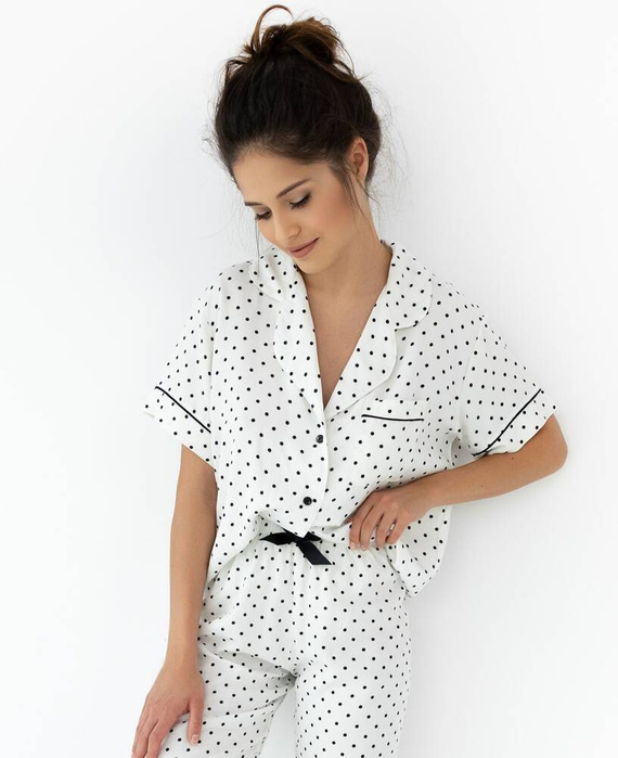 Pijamale Chanel Sensis pentru damă - crem