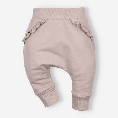 ABN-4518/BEZ Pantaloni de trening din bumbac organic Nini, bej