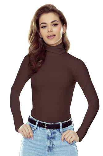 Bluză Damă Eldar Matylda – Vascoză Striată Premium | Guler Înalt Confortabil | Mânecă Lungă | Bază Elegantă pentru Orice Ținută