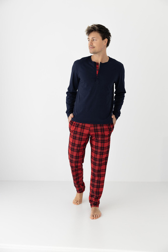 Pijamale pentru bărbați Xavier Sensis - Bleumarin