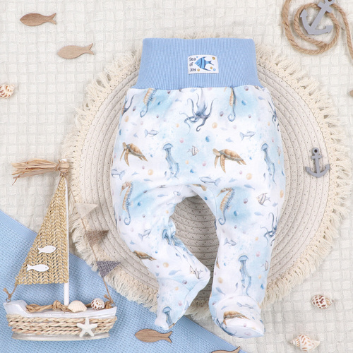 ABN-5456 Salopete pentru bebeluși Sea Of Joy Nini – bumbac organic, talie elastică