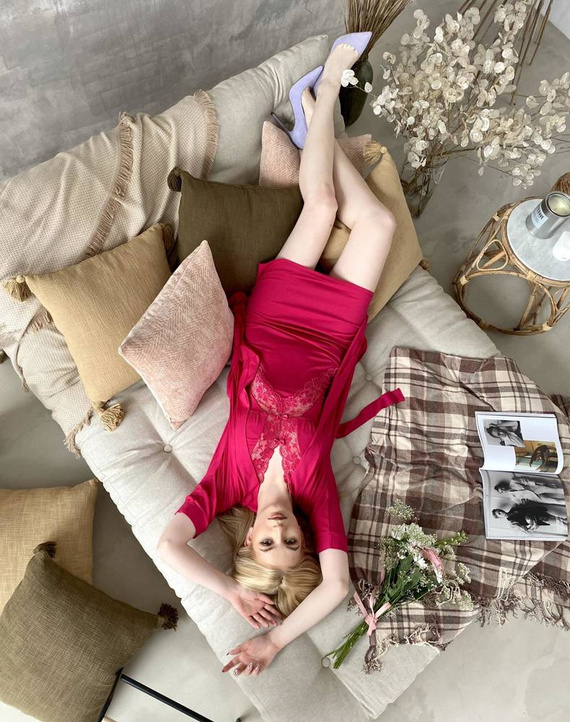 879 Agnes Forex cămașă de noapte - amarant