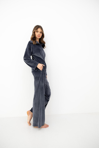 Sensis Cosima Set damă din catifea, pijama trening mint