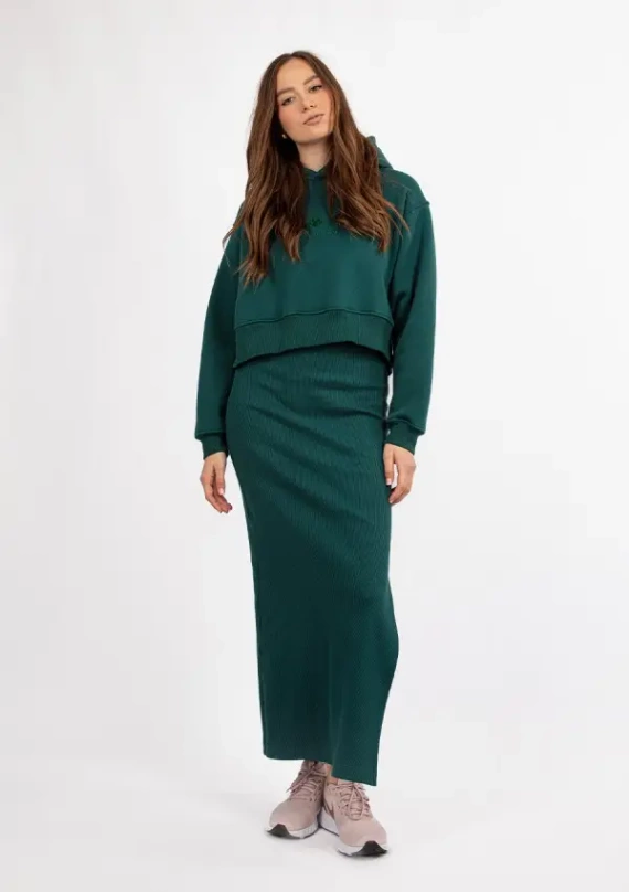 DK-K-P7 Rochie din bumbac DKaren - verde