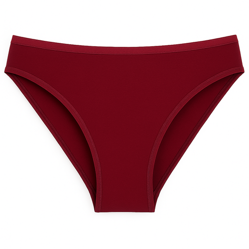 004 Limited Chiloți pentru femei De Lafense - clasic, talie joasă, viscoză - burgundy