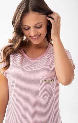 Camasa de noapte 203 Luna - roz