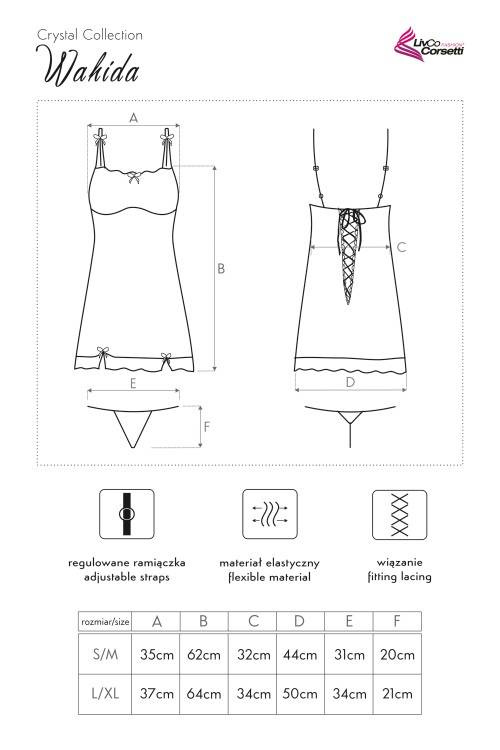 Wahida LC 90189 Komplet, koszulka i stringi LivCo Corsetti Fashion