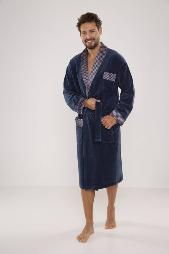 773 Bonjour halat de baie forex pentru bărbați - denim