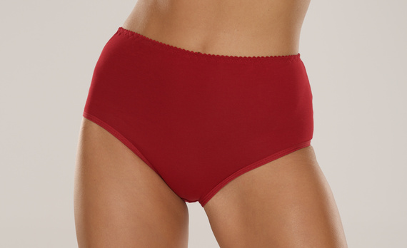 018 Sara Chiloți cu talie înaltă De lafense - burgundy