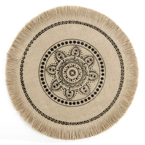 Suport farfurie Eurofirany elegant suport decorativ pentru masă Elsa natural