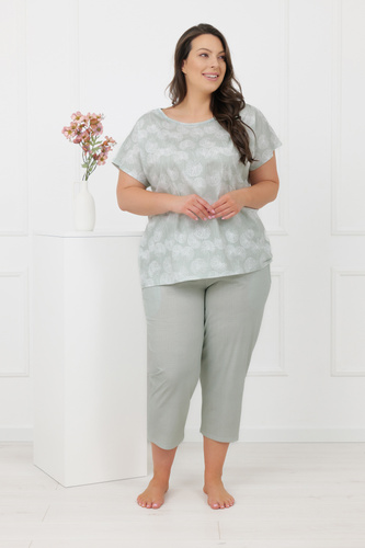 Pijama KALINA Italian Fashion – 100% bumbac, 3/4