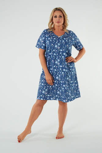 Agalia cămașă de noapte, mânecă scurtă Italian Fashion - print