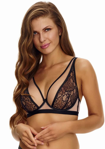 2457 Lupoline sutien bralette moale - negru