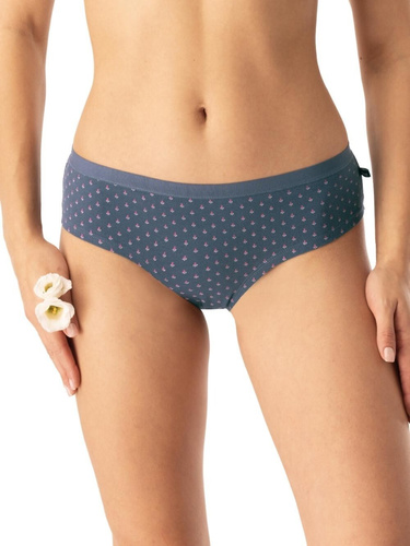 Slip dama Key LPN 742 grafit - bumbac, confortabil, set 2 piese