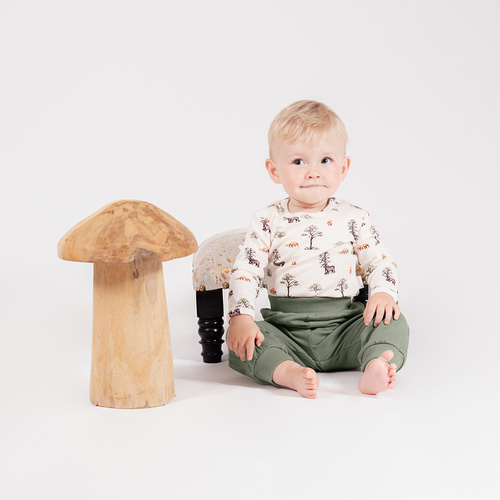 218138 Bluză Yogi Bear Baby Nicol – bumbac, mâneci lungi, model pădure