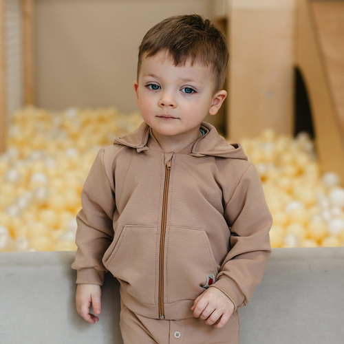 Trening băiat Eevi Snack Time bumbac hanorac pantaloni comod