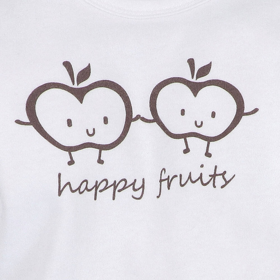 ABN-5295/ECR Body Happy Apples Nini din bumbac organic ecru