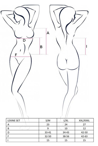 Lexine Set Komplet Passion czarny