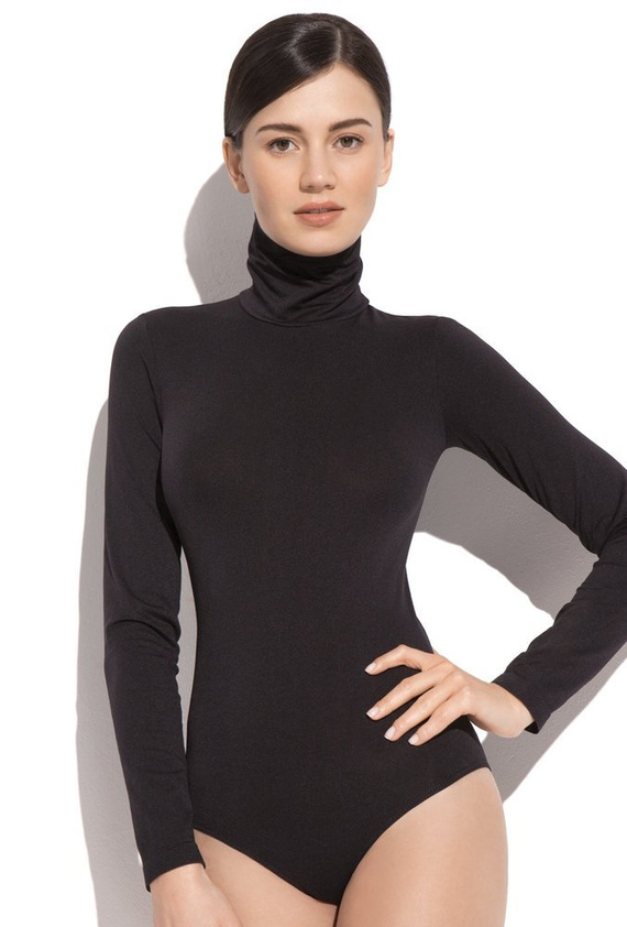 Gatta Body 5577 damă cu guler înalt fără cusături mânecă lungă