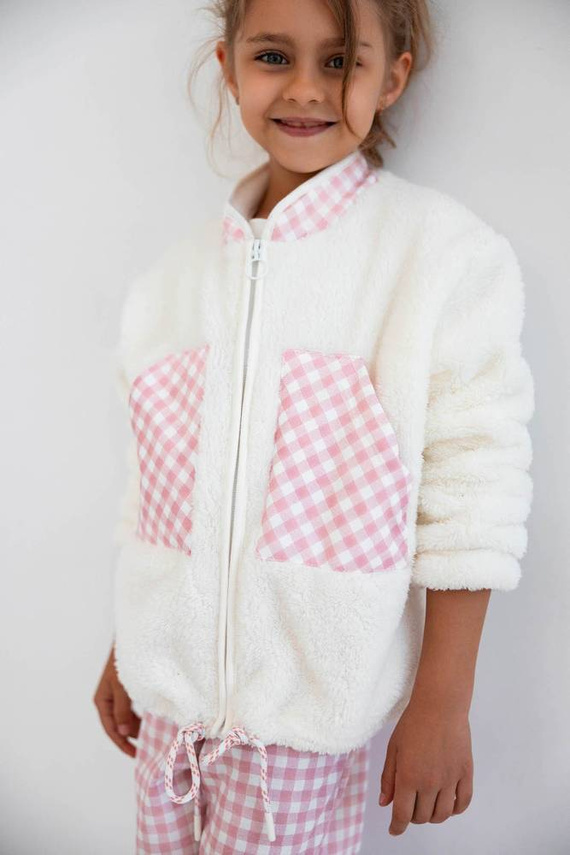 Bluză Nanny Kids de la Sensis - ecru-roz