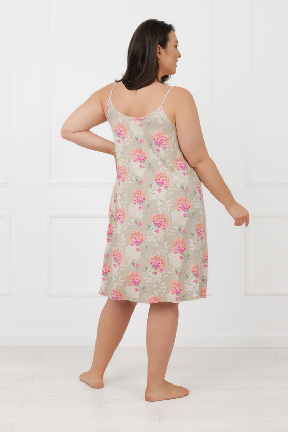 Cămașă de noapte HARMONIA Italian Fashion bretele subțiri vâscoză vară