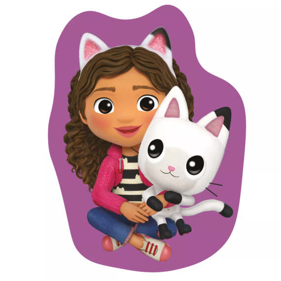 Cat House Gabi Pillow 40 cm jucărie mov - Jerry Fabrics