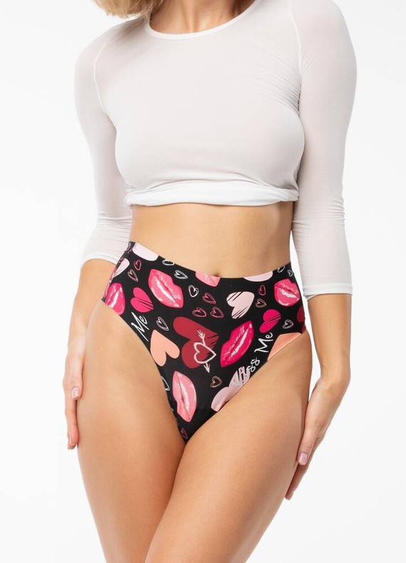 Tanga maxi dama Kiss Me Julimex - negru