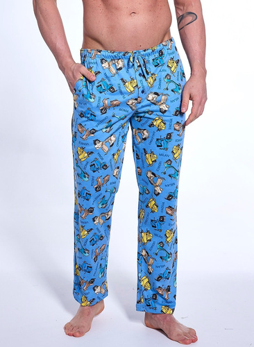 691/58 Pantaloni de pijama Cornette, albastru
