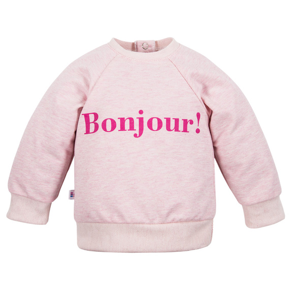 Hanorac pentru fete Hello World Eevi - roz