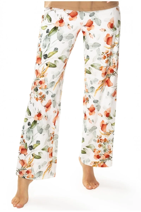 86679 Pantaloni de pijama Marcella Pescăruș cu imprimeu floral