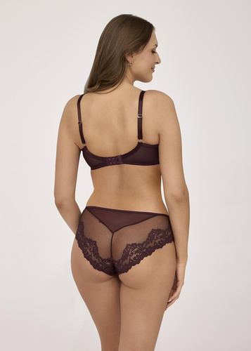 Chiloți dama Ava 2234 Chocolate Brown dantelă confort clasic elegant