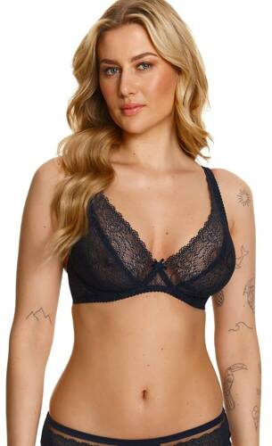 2402 Lupoline sutien bralette moale - albastru marin