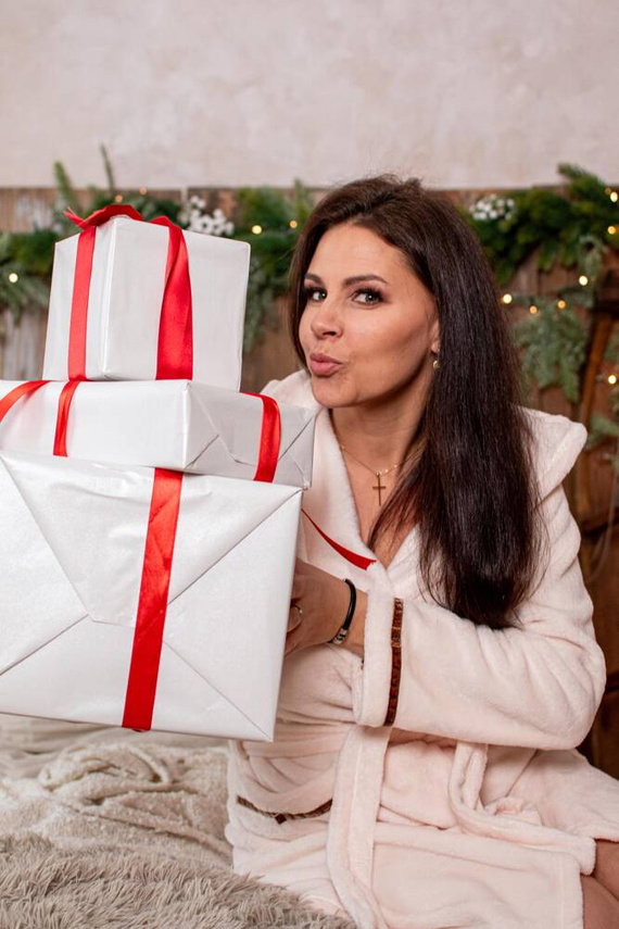 717 Serena - halat scurt de damă - ecru