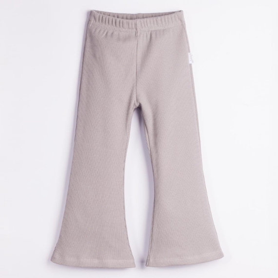 Nicol Tosia 225210 Pantaloni evazați pentru fete, cu dungi, gri, bumbac