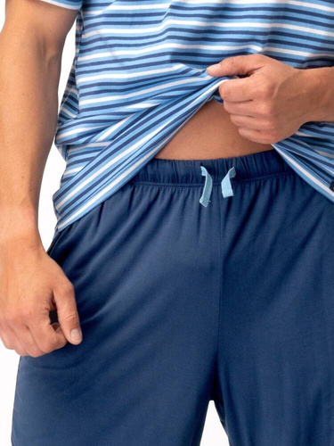 MNS 364 Pijama bărbați cheie albastră