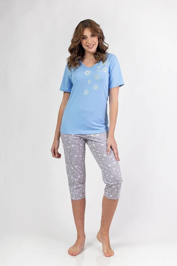 696 Pijama dama Regina - albastra