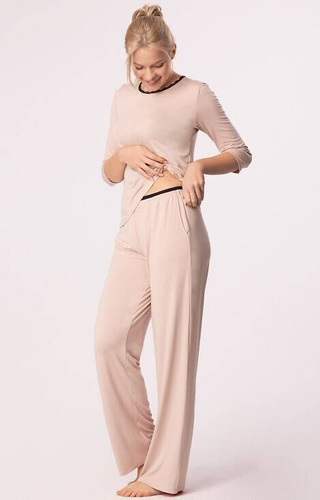 Pantaloni de pijama Margot Mix&Match Nipplex - roz